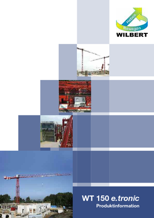 Grues à tour - tourneur supérieur Wilbert WT 150 e.tronic