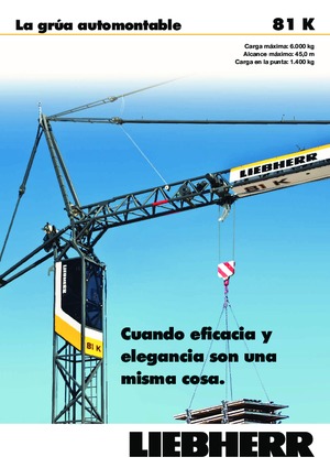 Grues à tour - tourneur inférieur Liebherr 81 K
