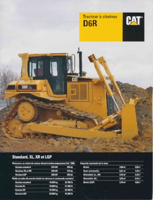 Bulldozers Caterpillar D 6 R XL SU