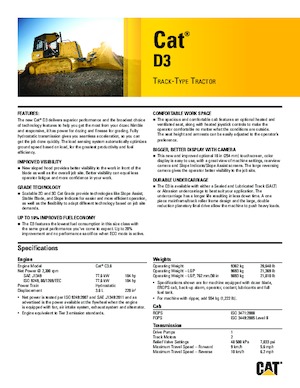 Bulldozers Caterpillar D3 XL