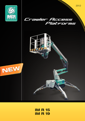 Nacelles à bras articulés sur chenilles Imer IM R 15