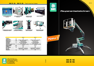 Nacelles à bras articulés sur chenilles Imer IM R 15
