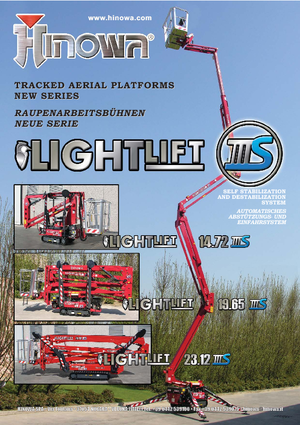 Nacelles à bras articulés sur chenilles Hinowa Lightlift 14.72 IIIS
