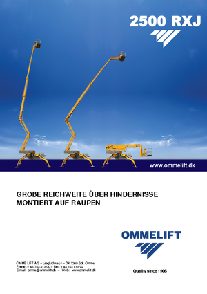 Nacelles à bras articulés sur chenilles OMMELIFT 2500 RBDXJ