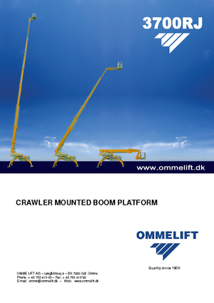 Nacelles télescopiques sur chenilles OMMELIFT Omme 3700RBDJ