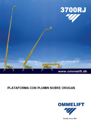 Nacelles télescopiques sur chenilles OMMELIFT Omme 3700RBDJ