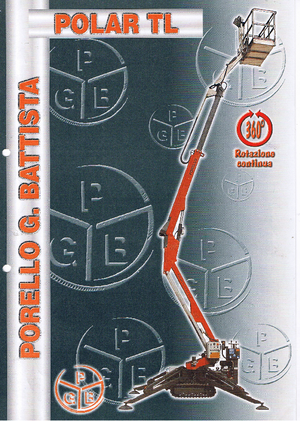 Nacelles à bras articulés sur chenilles Porello Polar TL 14,5