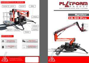Nacelles à bras articulés sur chenilles Basket Spider 18.90 Pro