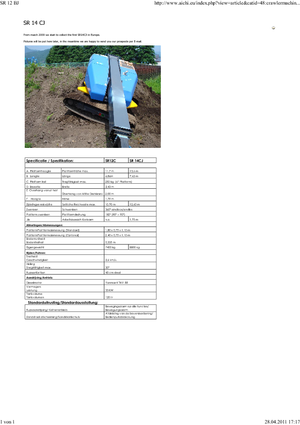 Nacelles télescopiques sur chenilles Aichi SR12BJ