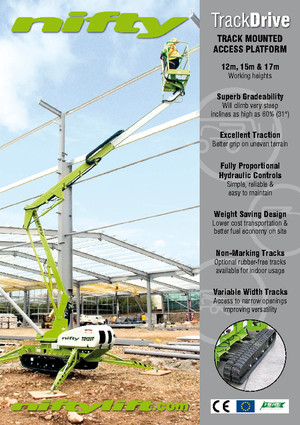 Nacelles à bras articulés sur chenilles Niftylift TD 120 TN