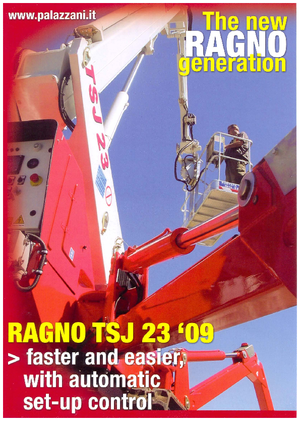 Nacelles télescopiques sur chenilles Palazzani TSJ 23 C