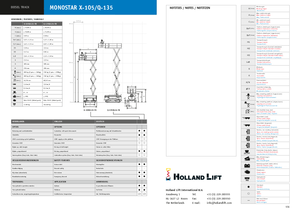 Nacelles ciseaux sur chenilles Holland-Lift Q-135 DL 24 TR