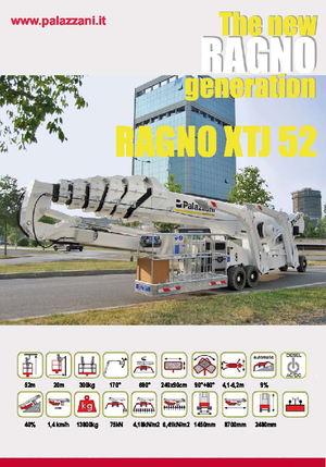 Nacelles télescopiques sur chenilles Palazzani XTJ 52+ C