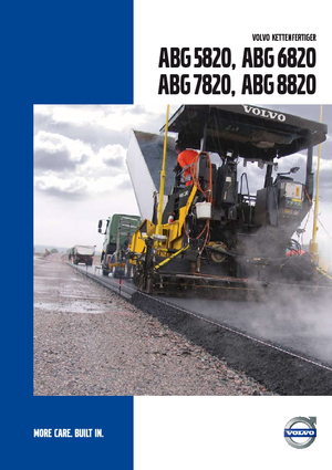 Finisseurs de chaussée sur chenilles Volvo ABG5820
