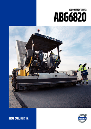 Finisseurs de chaussée sur chenilles Volvo ABG6820