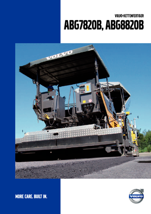 Finisseurs de chaussée sur chenilles Volvo ABG7820