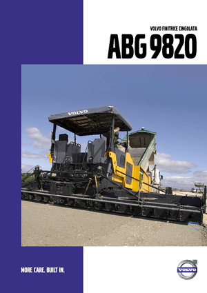Finisseurs de chaussée sur chenilles Volvo ABG9820