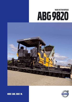 Finisseurs de chaussée sur chenilles Volvo ABG9820