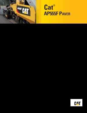 Finisseurs de chaussée sur chenilles Caterpillar AP555F