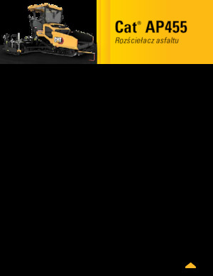 Finisseurs de chaussée sur chenilles Caterpillar AP455