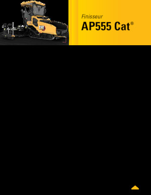 Finisseurs de chaussée sur chenilles Caterpillar AP555