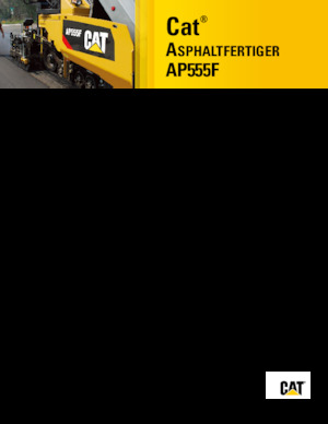Finisseurs de chaussée sur chenilles Caterpillar AP555F