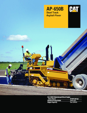 Finisseurs de chaussée sur chenilles Caterpillar AP650B