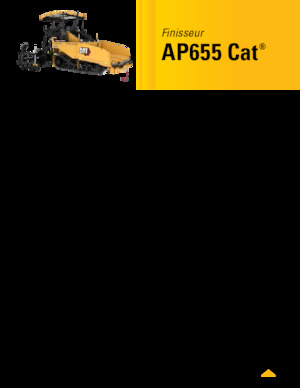 Finisseurs de chaussée sur chenilles Caterpillar AP655