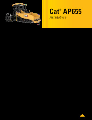 Finisseurs de chaussée sur chenilles Caterpillar AP655