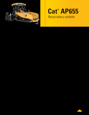 Finisseurs de chaussée sur chenilles Caterpillar AP655