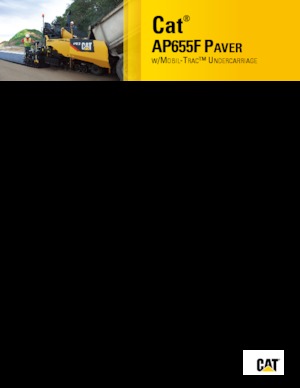 Finisseurs de chaussée sur chenilles Caterpillar AP655F