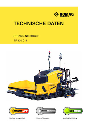 Finisseurs de chaussée sur chenilles Bomag BF 200 C 2 S 200