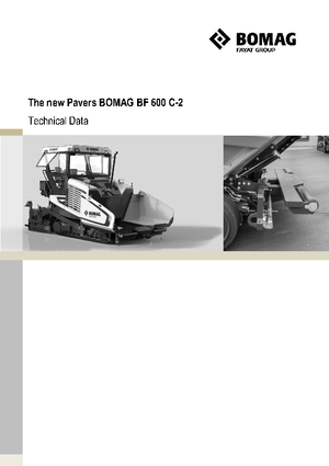 Finisseurs de chaussée sur chenilles Bomag BF 600 C 2 S 500