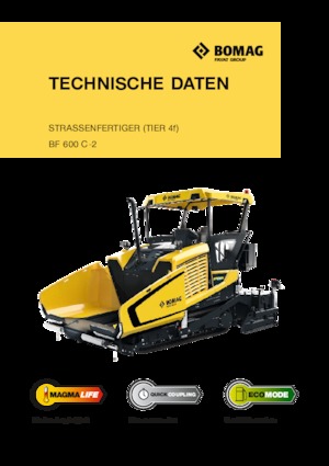 Finisseurs de chaussée sur chenilles Bomag BF 600 C 2 S 600