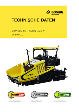 Finisseurs de chaussée sur chenilles Bomag BF 600 C 3 S 600