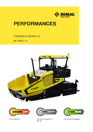 Finisseurs de chaussée sur chenilles Bomag BF 600 C 3 S 600