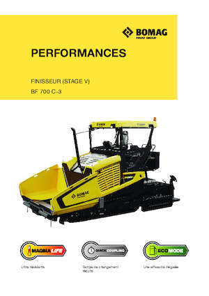 Finisseurs de chaussée sur chenilles Bomag BF 700 C 3 S 500