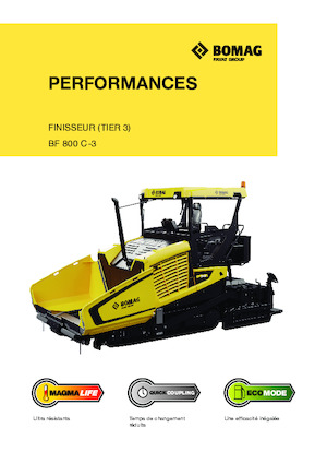 Finisseurs de chaussée sur chenilles Bomag BF 800 C 3 S 500