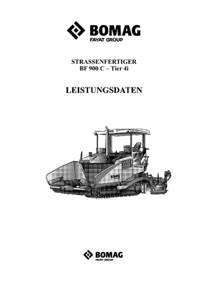 Finisseurs de chaussée sur chenilles Bomag BF 900 C S 600