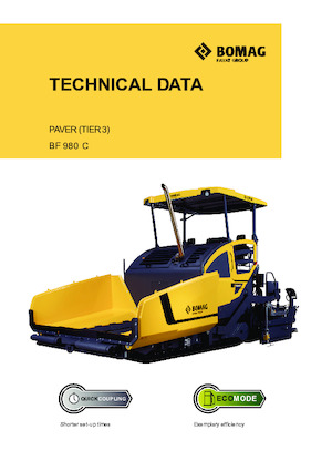 Finisseurs de chaussée sur chenilles Bomag BF 880 C