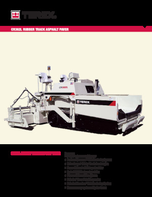 Finisseurs de chaussée sur chenilles Terex CR362L