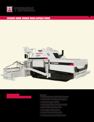 Finisseurs de chaussée sur chenilles Terex CR462RX