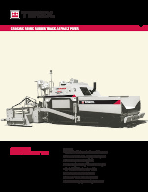 Finisseurs de chaussée sur chenilles Terex CR562RX