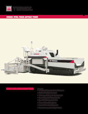 Finisseurs de chaussée sur chenilles Terex CR562S