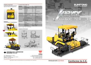 Finisseurs de chaussée sur chenilles Sumitomo HA 60 C-7 CE