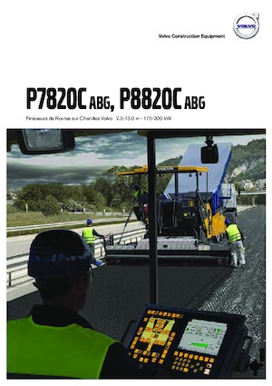 Finisseurs de chaussée sur chenilles Volvo P8820C ABG