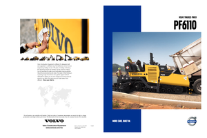 Finisseurs de chaussée sur chenilles Volvo PF 6110