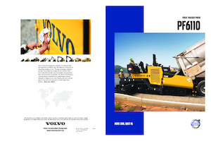 Finisseurs de chaussée sur chenilles Volvo PF6110