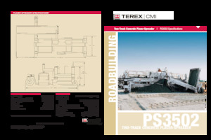 Finisseurs de chaussée sur chenilles Terex PS3502