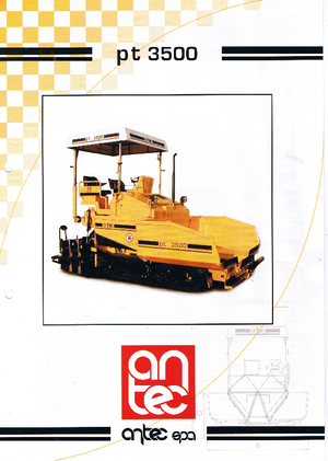 Finisseurs de chaussée sur chenilles Antec PT 3500
